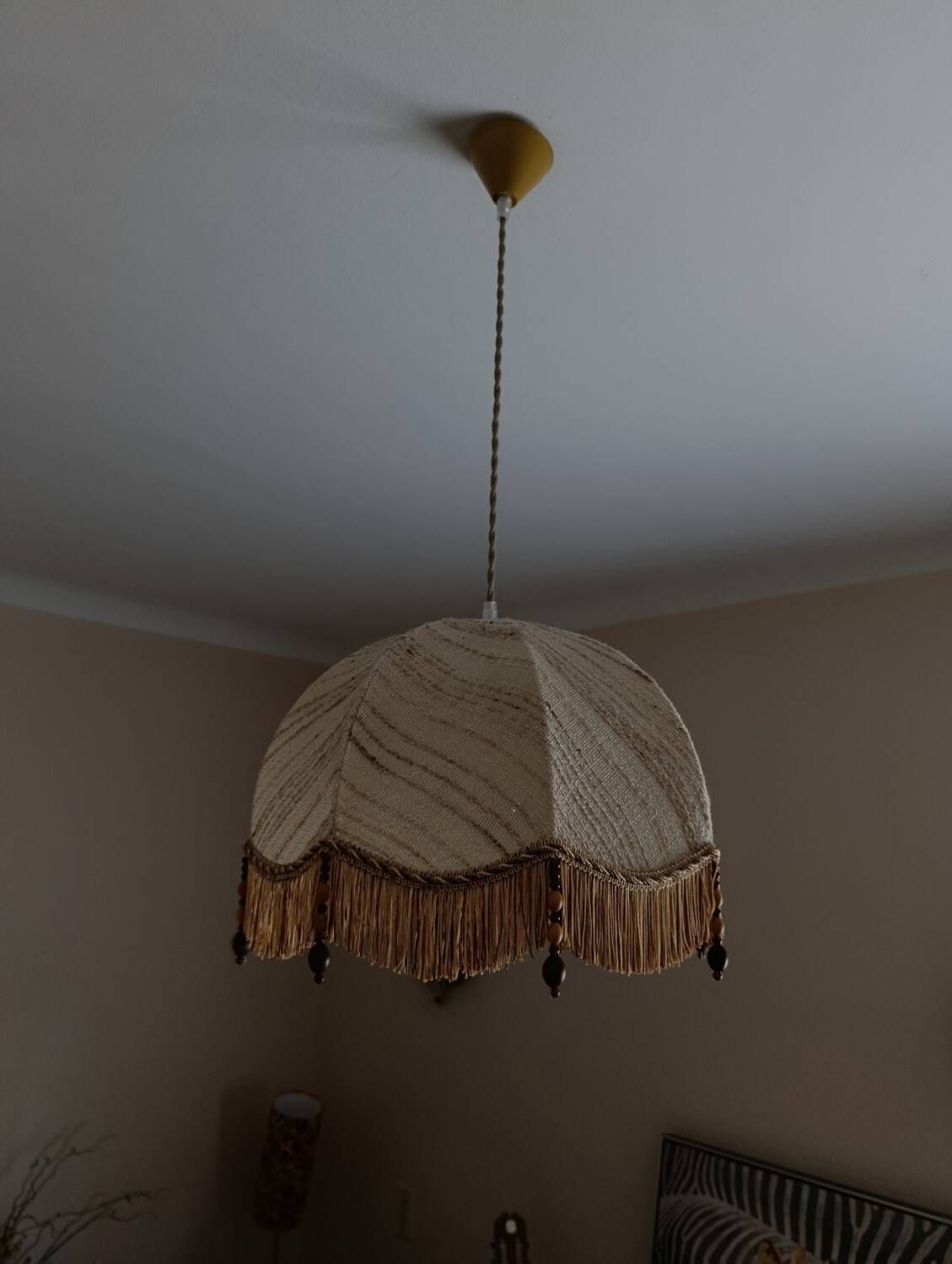 bohemian chic vintage suspension natural care and wooden pearl
