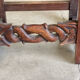 6 Alsatian chairs from the 19th century – carved wood – interlaced decoration