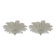 Murano Glass Sputnik Chandelier Flush Mounts - a Pair