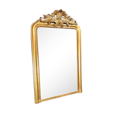 Miroir ancien 163x101 doré a la feuille