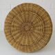 Vintage Rustic Stool / Ottoman Footstool / Mid Century Wicker Bench 1960's