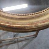 Pediment mirror in gold medallion with gold leaf 1840
