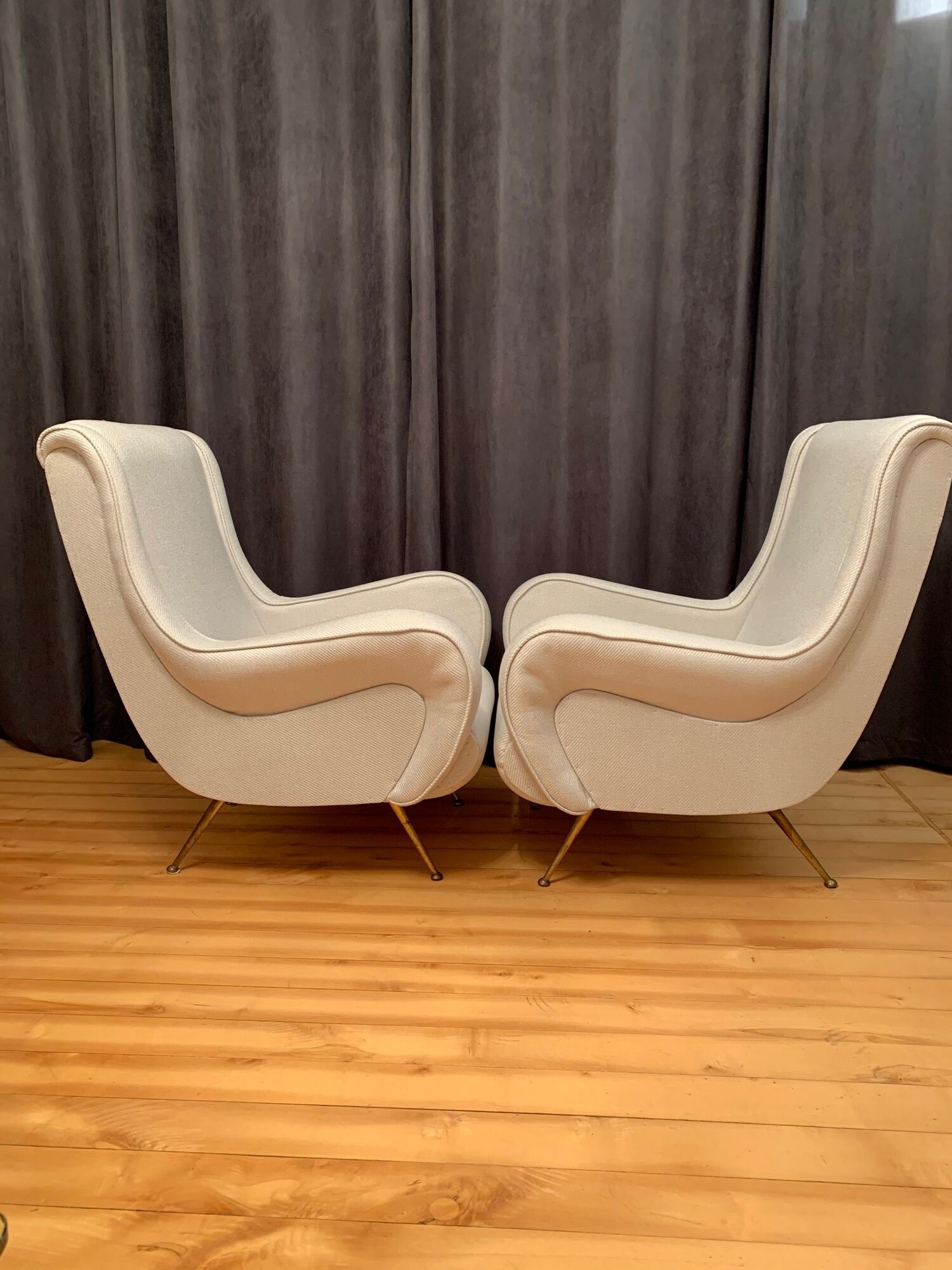 A pair of armchairs by Gigi Radice, Italy, 1960s