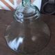 Cloche verre vert céladon