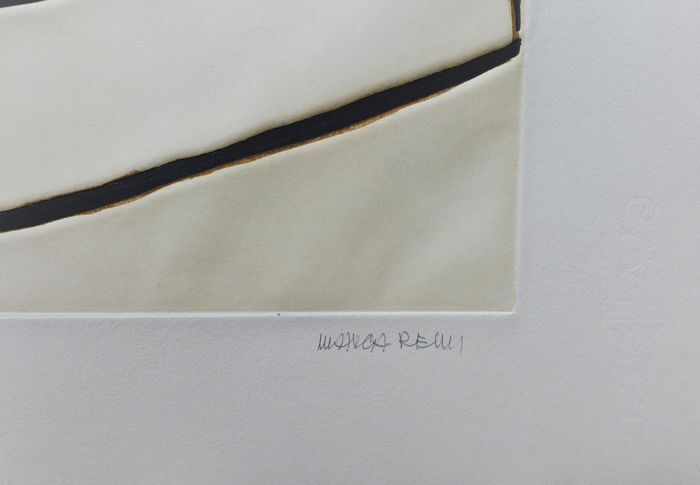 MARCA-RELLI Conrad, Composition 15, 1977. Etching and aquatint signed