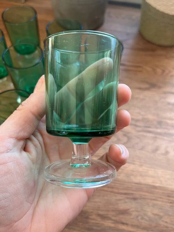 Vintage digestif glasses