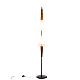 Granite resin and wood lamppost, 1950s