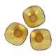 3 ramekins in Vereco amber glass