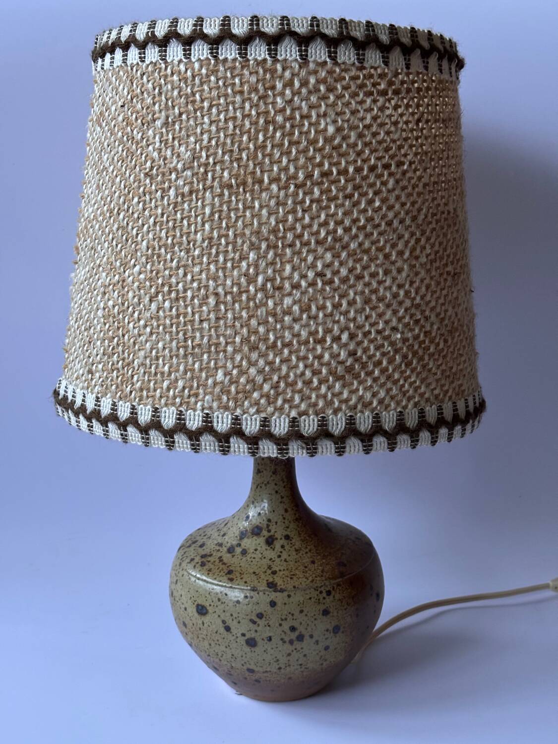 Vintage stoneware lamp