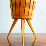 Vintage Czechoslovak Hand-Tied Table Lamp by ULUV, 1960s