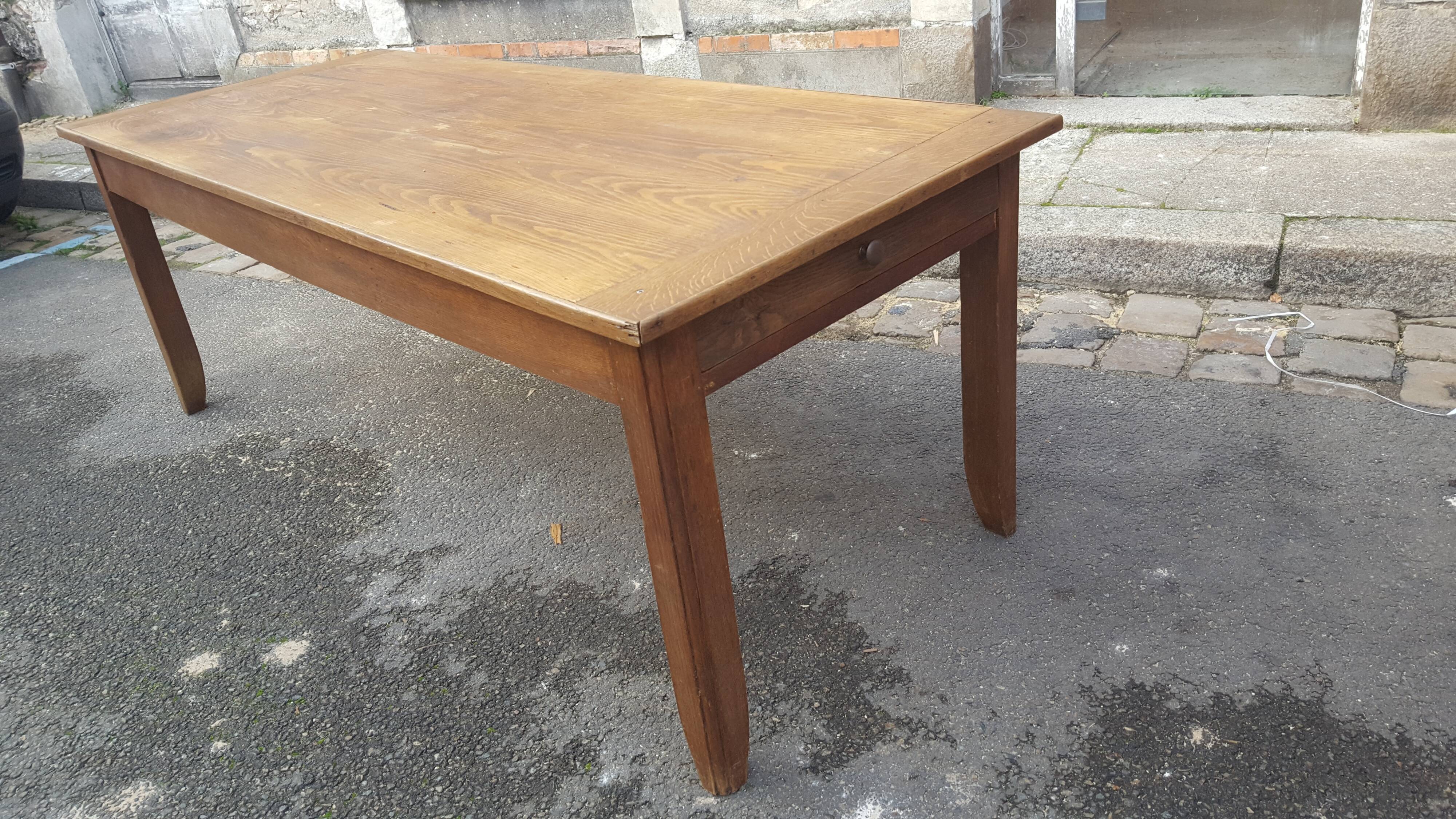 Farm table oak