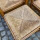 4 chaises de cuisine en bois massif paillées