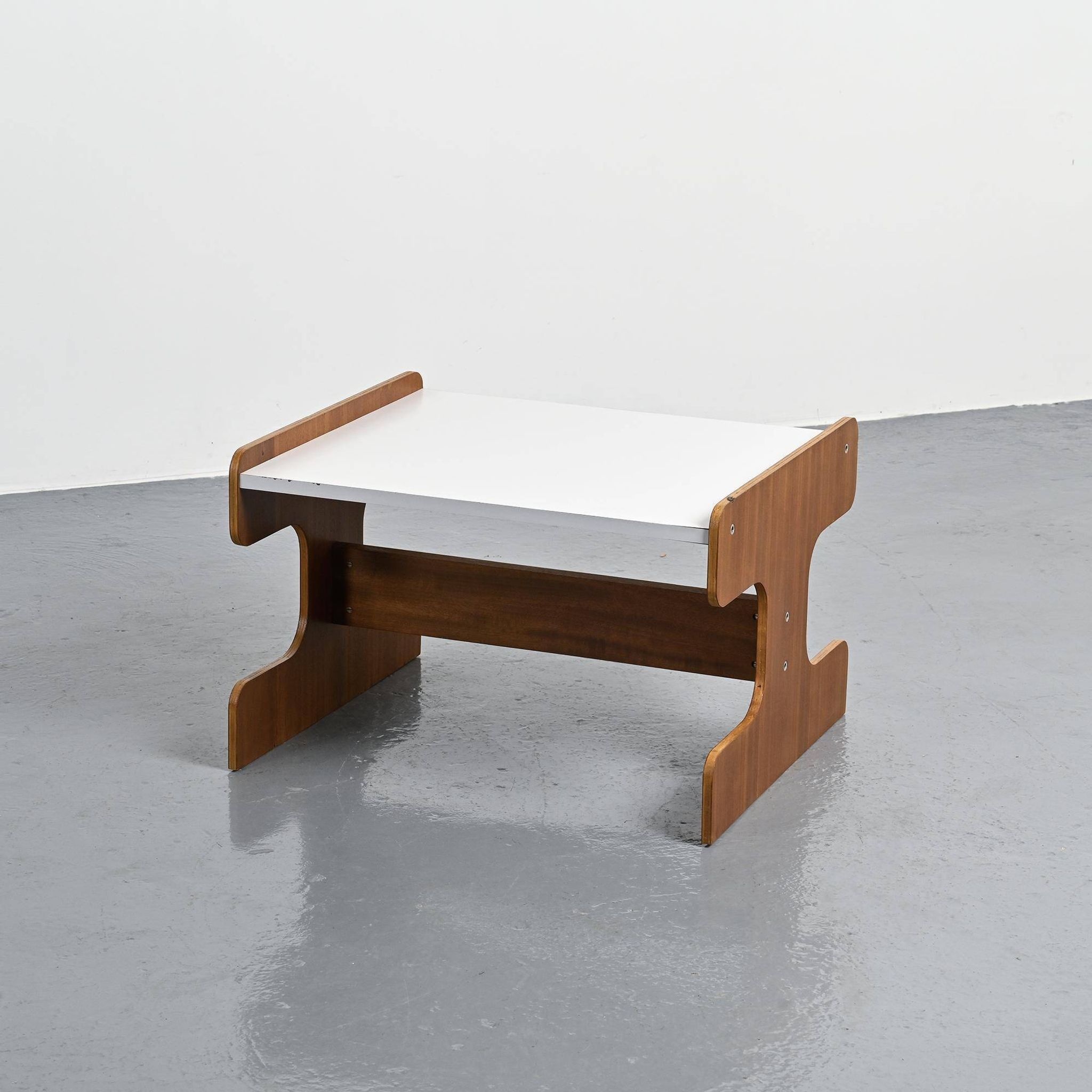 Plywood and laminate coffee table, Negroni, circa 1970