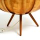 Large Mid Century Modern bentwood lamella tripod Table Lamp