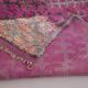 Purple Vintage Moroccan Rug 185 x 437 cm - Large Berber Wool Rug Handmade