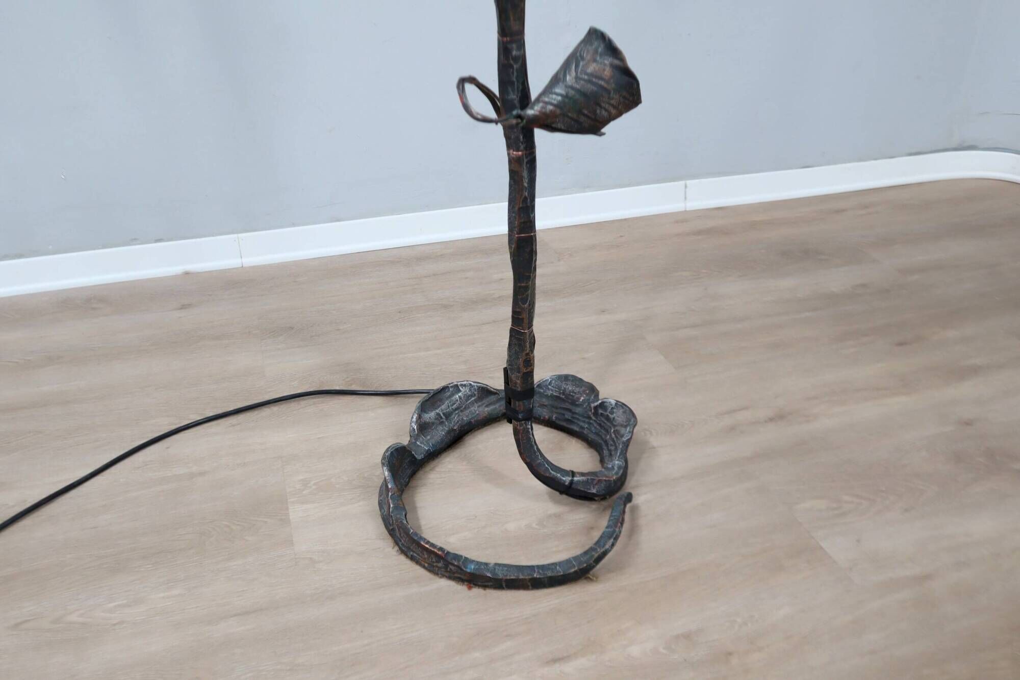 Brutalist floor lamp sculpture by Salvino Marsura, Italy 1970s