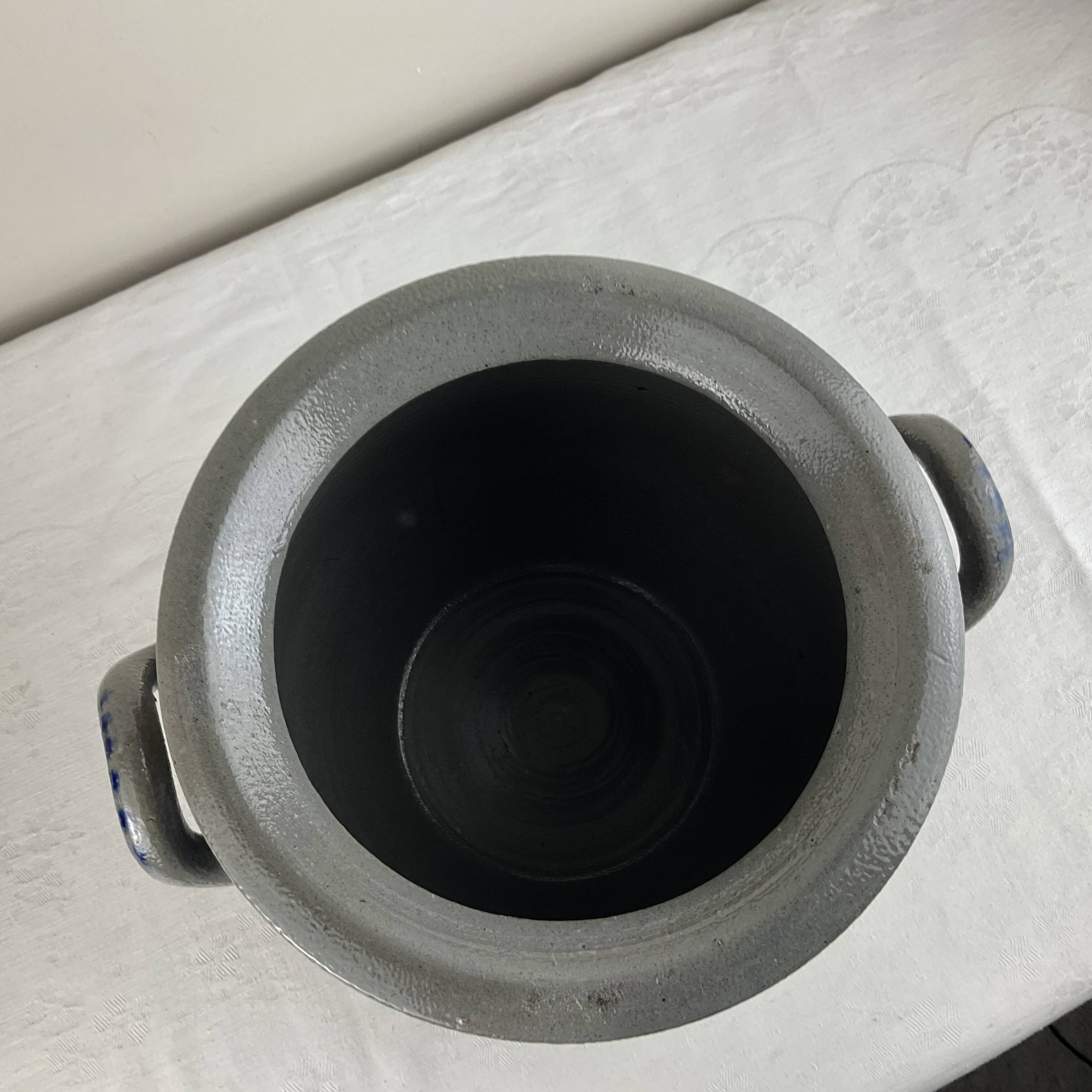 Very old Alsace stoneware storage jar