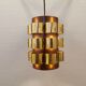 Danish hanging lamp from the 70s, in thin cut metal.