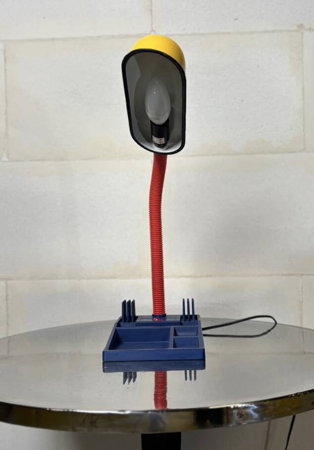 Memphis vintage desk organiser lamp I 1980s