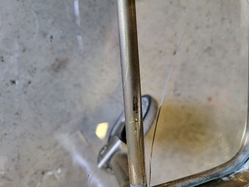 Brass and glass aluminium roller service 1960