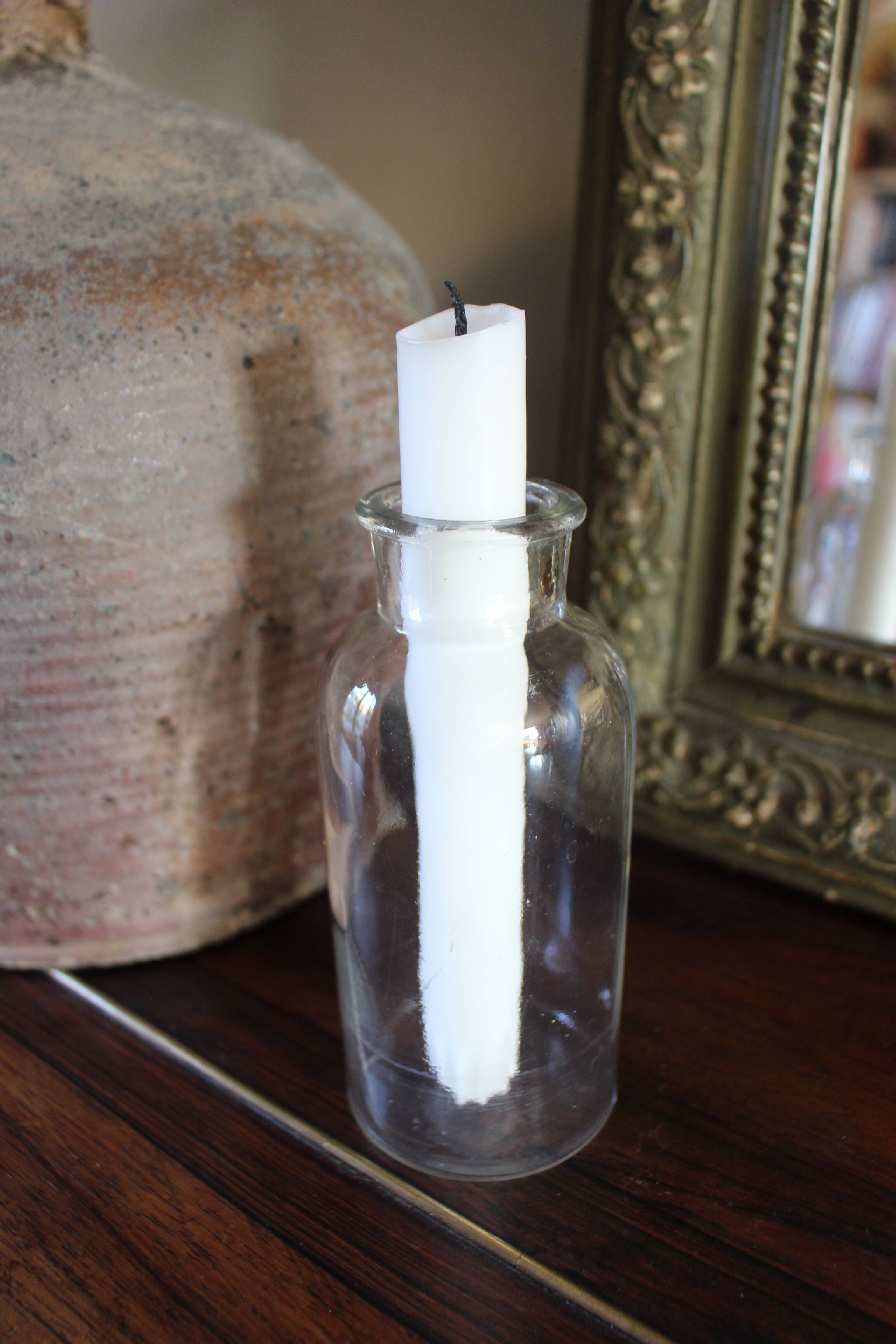 Vase Flacon en verre transparent Déco Détournement