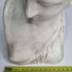 Antique goddess bust in patinated plaster, old, 27 cm