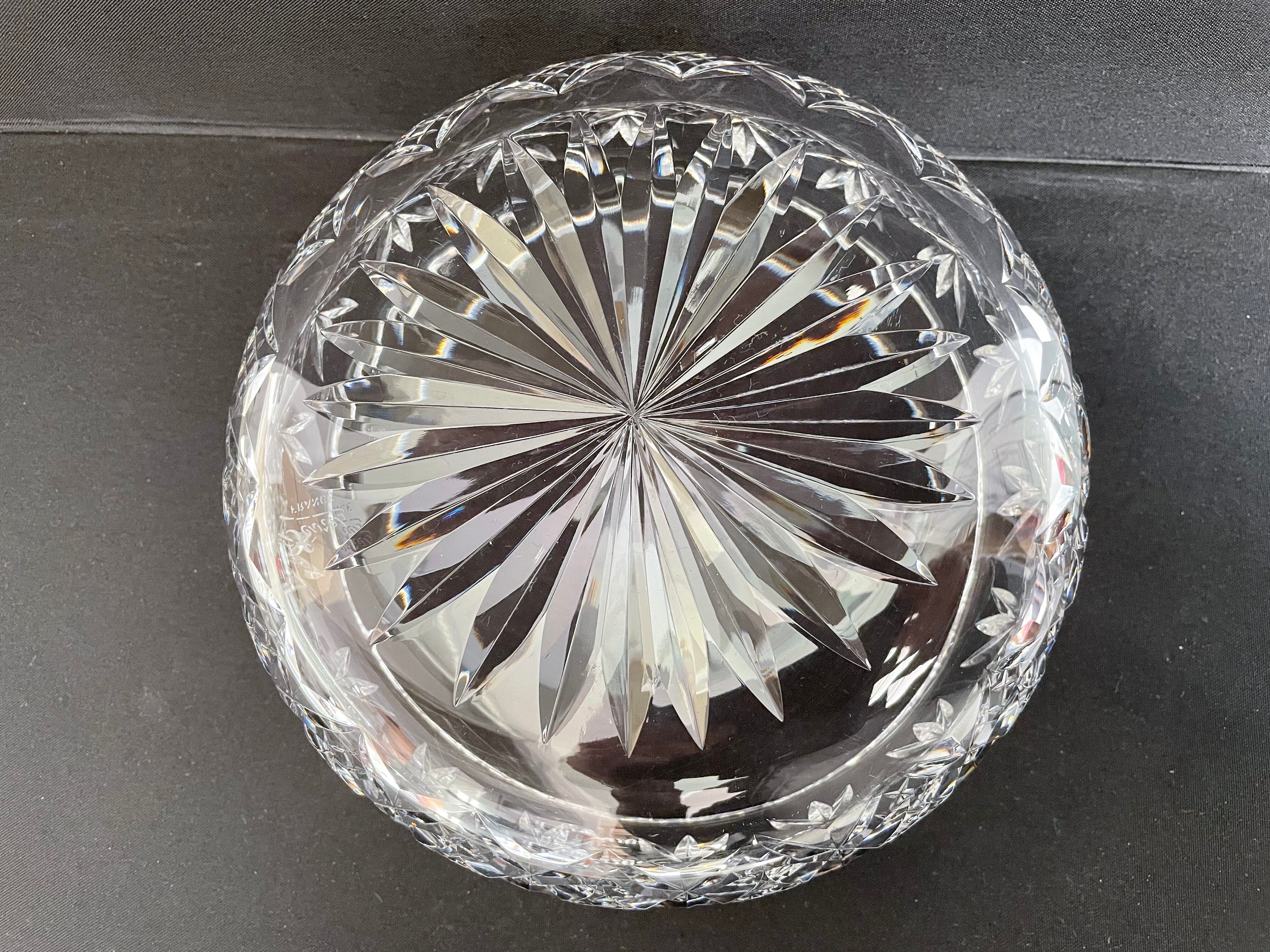 Crystal de Sèvres salad bowl in cut crystal
