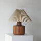 Vintage Scandinavian Table Lamp with Teak Base