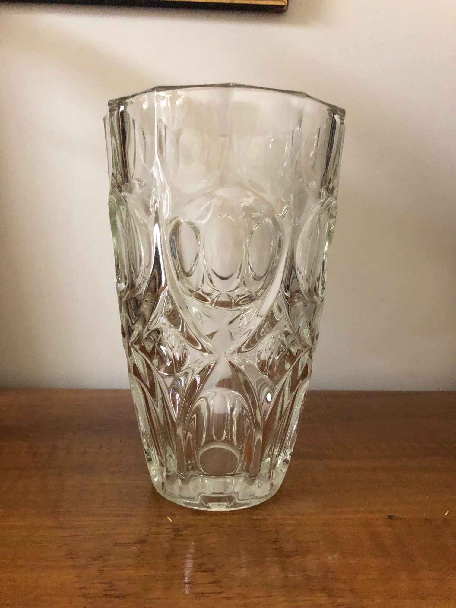 Vase moulded glass 70s