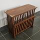 Rosewood and brass magazine stand table