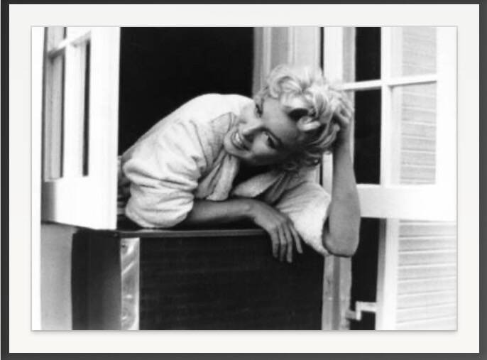 Photographic print of Marilyn Monroe