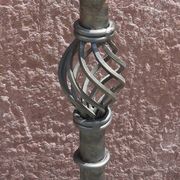 Candle holder or wrought iron candlestick (Height 41 cm)