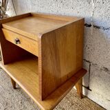 Bedside table with compass feet