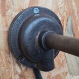 Exterior wall light in enamelled sheet metal