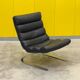 COR "Sinus" Chaise Longue Cantilever – Cuir Noir & Acier (1976)