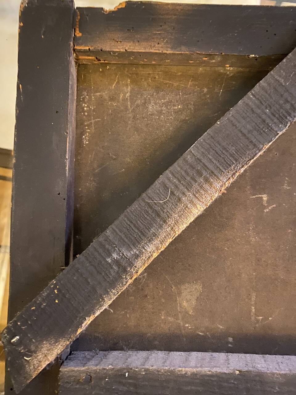 Old painting, portrait of Louis Vallez (1807-1857), 19th century