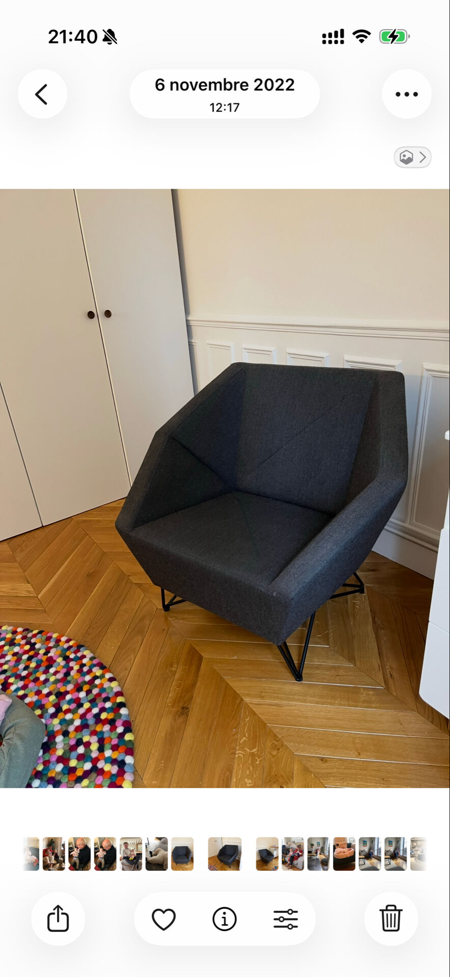 Fauteuil 3angles par Prostoria