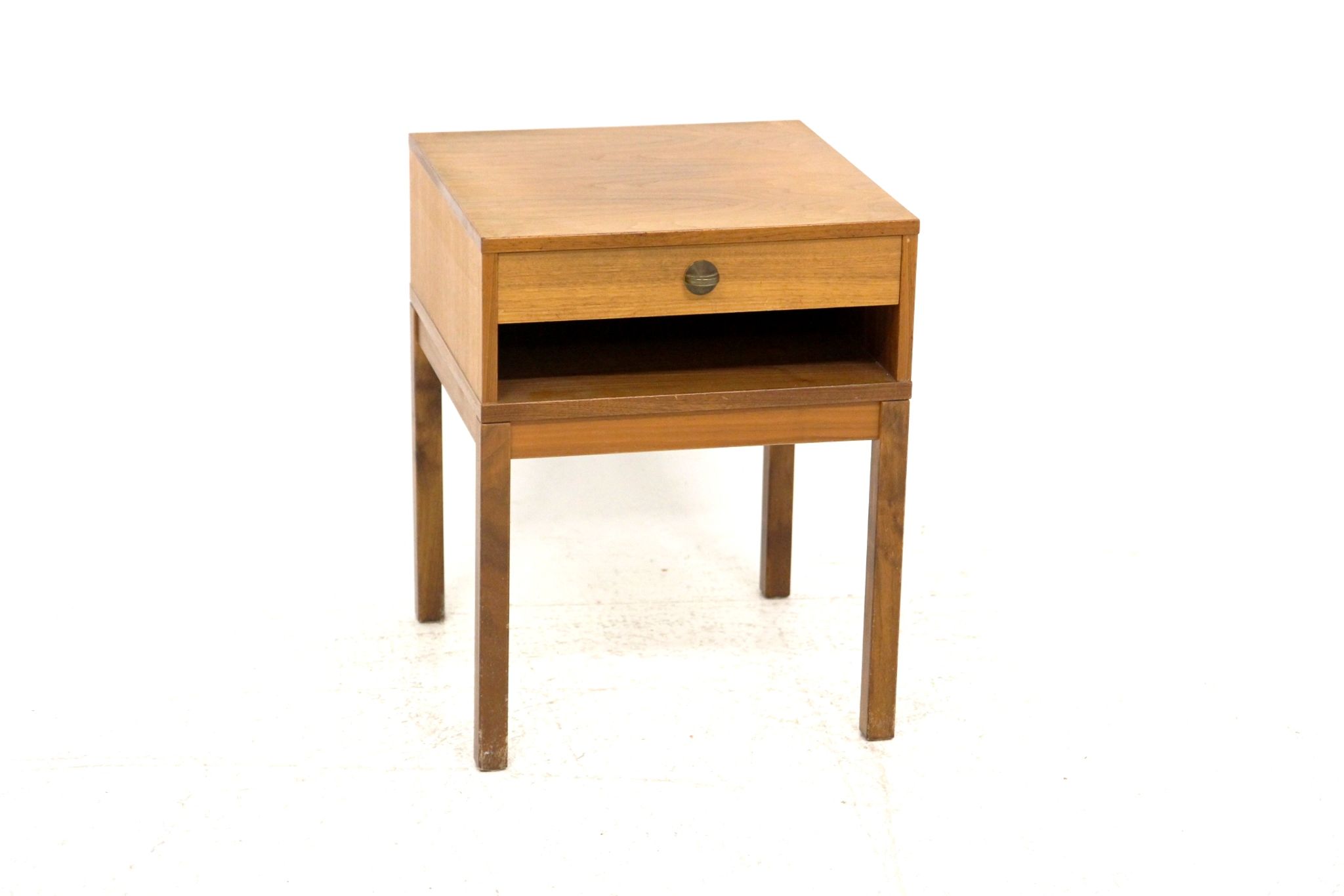 Walnut bedside table, Sweden, 1960