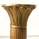 Old golden brass candle holder
