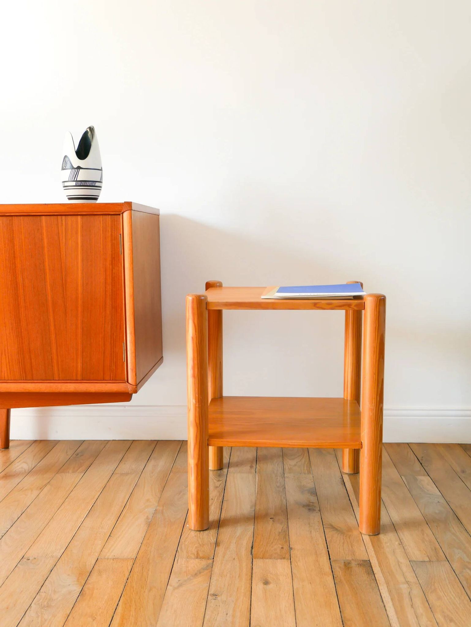 Pine side table, 1980
