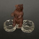 Pepper shaker with bear decoration Black Forest Black Forest early twentieth century