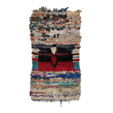 Colorful Boucherouite Moroccan rug - 68 x 116 cm