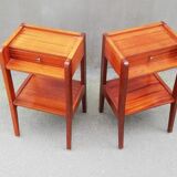 Paire de tables de chevet années 50