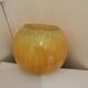 Vintage yellow and orange glass vase vintage