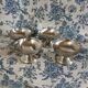4 antique ice cream bowls