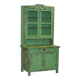 Victorian Green Patinated Buffet, Library or Cabinet