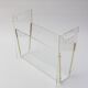 Vintage lucite magazine stand, Hollywood Regency 1970s