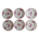 6 Maison Bernardaud dessert plates in Limoges porcelain
