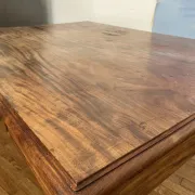 Large antique desk made of solid wood