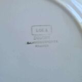 6 old plates Faience and semi-porcelain
